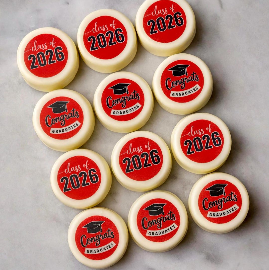 Graduation Chocolate Covered Oreos, Class of 2026 Party Favors - Etsy