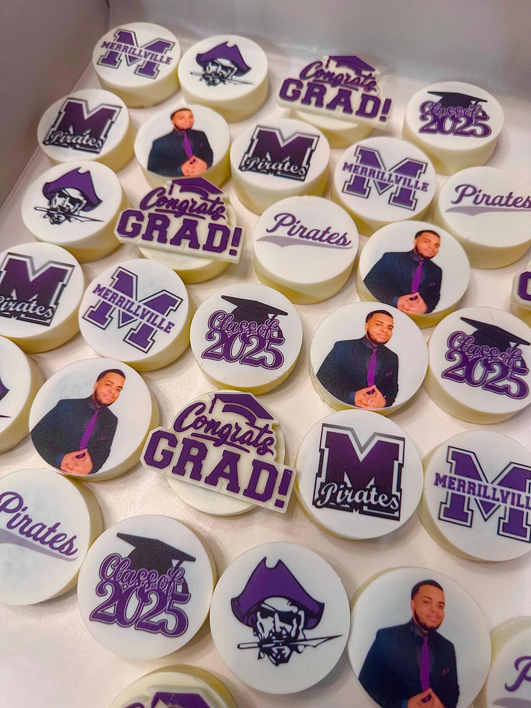 Graduation Photo Chocolate Covered Oreos, School Mascot Party Favors - Etsy