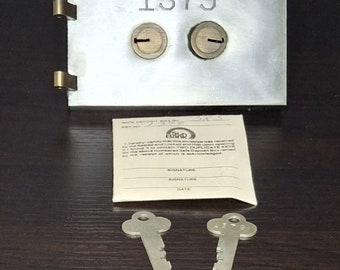 Vintage Diebold Safe Deposit Box Door