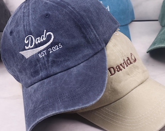 Personalized Dad Hat - Custom Embroidered Father's Day Gift - Best Dad Ever Cap - Unique Gift for Dad - Funny/Dad Joke Styles