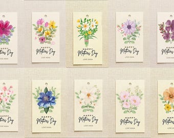 Moederdagkaartje met bloemen, bewerkbaar in canvas (directe download)