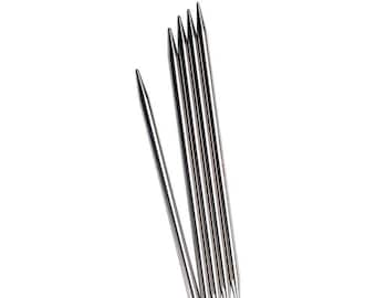 ChiaoGoo 6 Inch / Sizes 0 - 11 Stainless Steel Double Point Knitting Needles