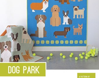 Dog Park Quilt Pattern by Elizabeth Hartman