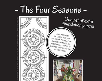 The Four Seasons Table Runner Spring Replacement Papers by Jacqueline De Jonge of Becolourful