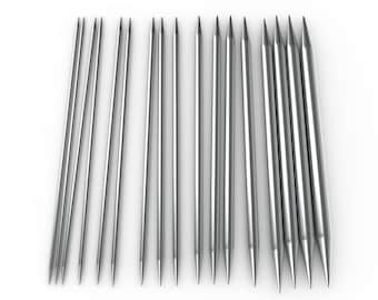ChiaoGoo 8 Inch / Sizes 0-11 Stainless Steel Double Point Knitting Needles