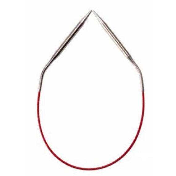 40 (100cm) Metal Chiaogoo Red Lace Circular Needles