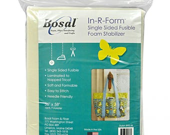In-R-Form Single Sided Fusible Foam Stabilizer Off White 58in x 36in by Bosal Foam and Fiber