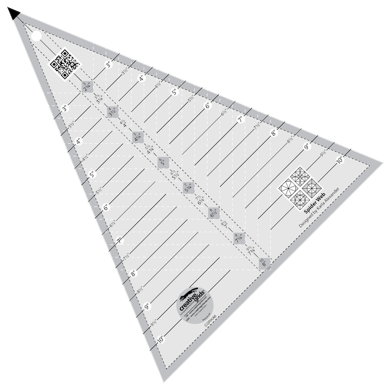 Creative Spider Ruler Creative Grids Spider Web Quilt Ruler (CGRKA6) - Etsy