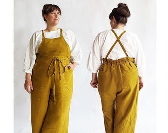 Burnside Bibs Curvy Sizes 18 - 34 Sewing Pattern by Peggy Mead of Sew House Seven