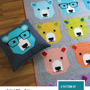 Bjorn Bear Quilt Pattern by Elizabeth Hartman