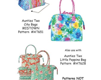 Stays 2-Pack Size D 13-inch x 3-inch AT642 for Little Poppins, Katahdin Tote, City Bag Midtown, Kaleidoscope Patterns by Aunties Two