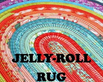 Jelly Roll Rug Sewing Pattern by R. J. Designs: Make a 30 Inch by 44 Inch Area Rug from One Jelly Roll