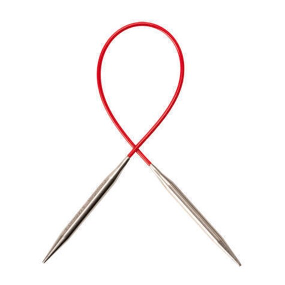 Chiaogoo Red Lace Stainless Circular Knitting Needles 24-size 3