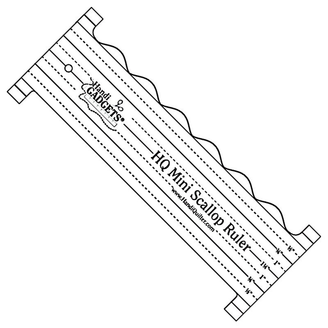 Scallions Ruler Hq Mini Scallop Ruler - Etsy