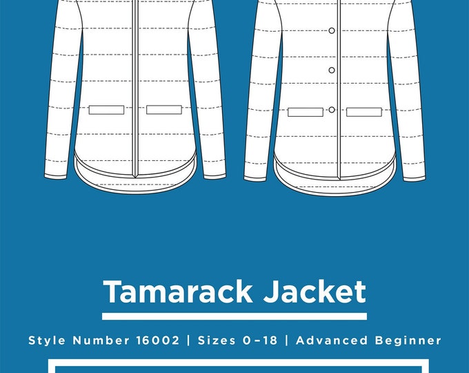 Tamarack Jacket Sewing Pattern by Grainline Studio Style Etsy