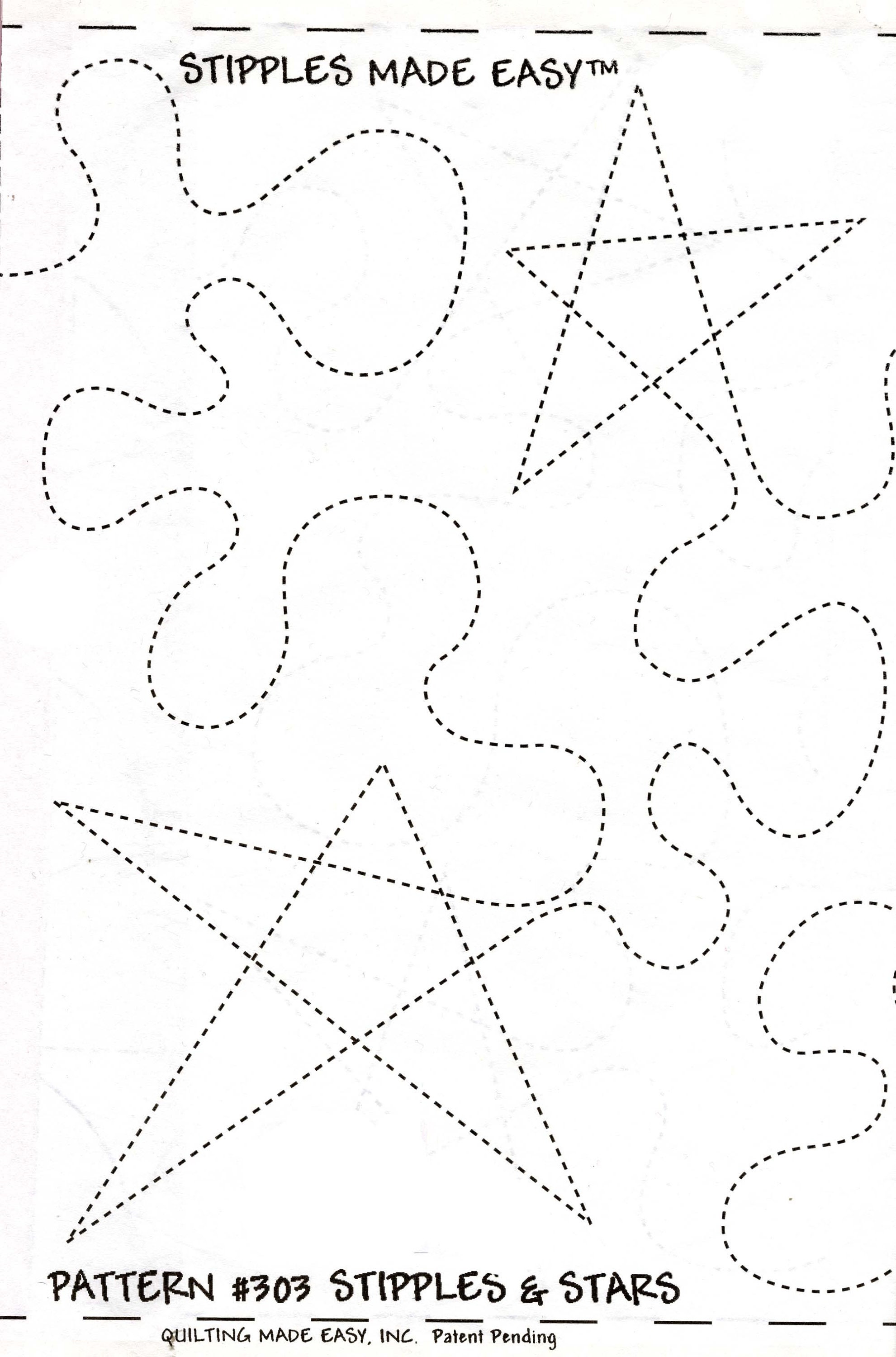 Quilt Pattern on A Roll Stipples and Stars 303 9 12 Inches X - Etsy