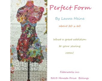 Perfect Form Collage Quilt Pattern by Laura Heine for Fiberworks LHFWPF ...
