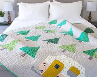 Up North Quilt Pattern: Standard Piecing Quilt Pattern for Beginner Level Sewers and Up