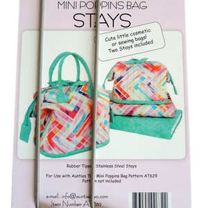 Stays 2-Pack Size E 9-inch x 3-inch AT632 for Mini Poppins, City Bag Downtown, Dutchy Dopp, Woolly Project Patterns by Aunties Two