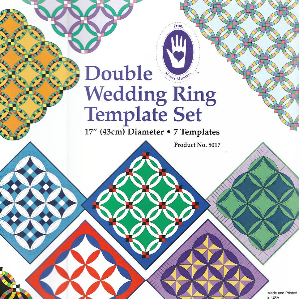 Marti Michell Double Wedding Ring Template Set- 