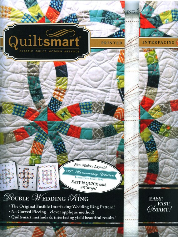 Double Wedding Ring Classic Pack Printed Interfacing Quilt Etsy