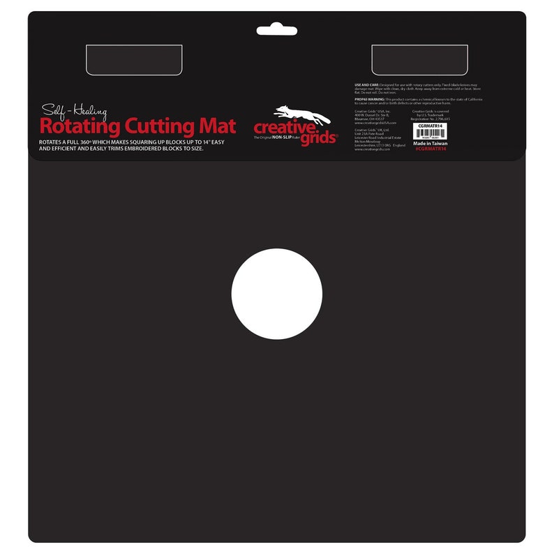 Creative Grids Self-Healing Rotating Rotary Cutting Mat 14in x 14in CGRMATR14 image 3