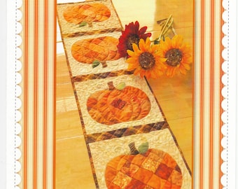 Patchwork Pumpkin Table Runner Quilt Pattern by Jennifer Bosworth for Shabby Fabrics