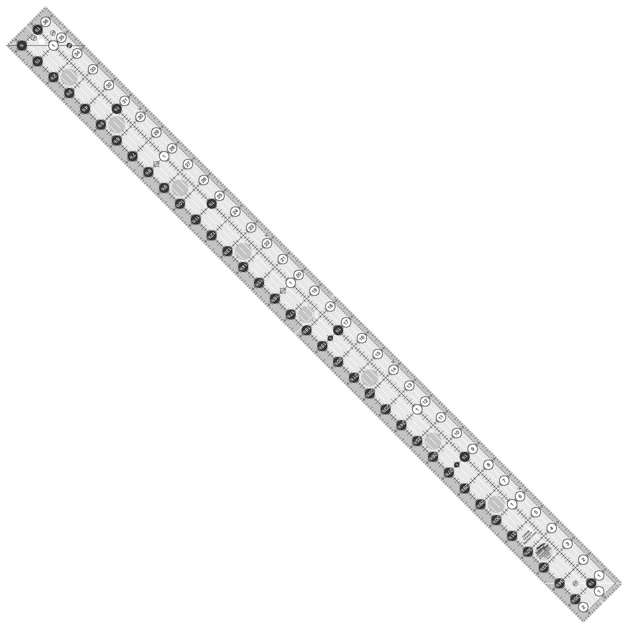 Acrylic Sewing Seam Guide Seam Allowance Guide Ruler, 1/8 to 2