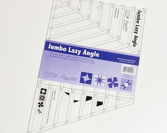 Regla de edredón Jumbo Lazy Angle de Joan Hawley y Julie Herman de Lazy Girl Designs