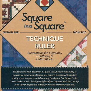 Square In A Square Mini Technique Book Plus Ruler