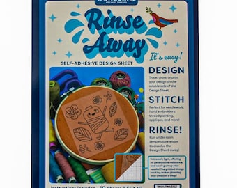 Rinse Away Self-Adhesive Design Sheets from WonderFil