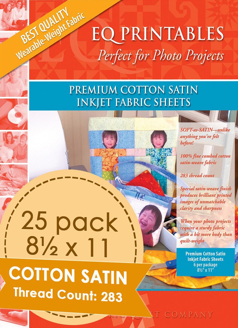 Electric Quilt EQ Printables Premium Cotton Satin Inkjet 25 | Etsy