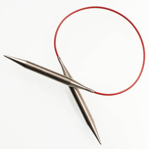 Chiaogoo Twist Red Lace Juego De Agujas Circulares Mini De 4 Rojo
