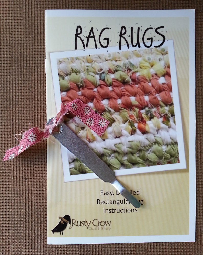 Rag Rugs Pattern Instructions and Weaving Tool Etsy