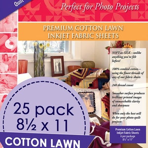 Electric Quilt Eq Printables Premium Cotton Lawn Inkjet 25 Fabric ...