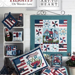 Liberty Heights On Wander Lane Quilt Pattern (July - Block 7) by Nancy Halvorsen of Art to Heart