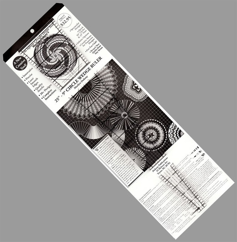25 Inch 9 Degree Circle Wedge Ruler | Etsy