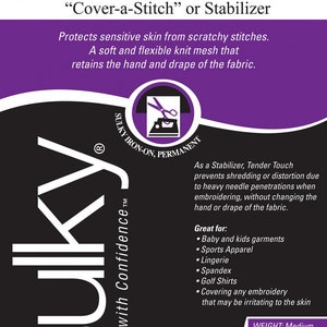 Sulky Cut Away Tender Touch Iron-On Backing White 664-01