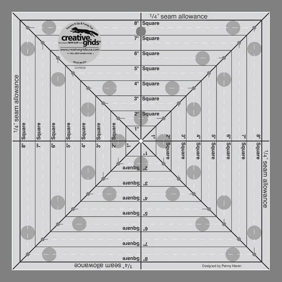 Creative Grids Quilting Ruler 8 1//2/" Square