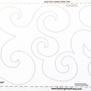 Quilt Pattern On A Roll Wide Waves 309 9 1/2 Inches x 26 Feet
