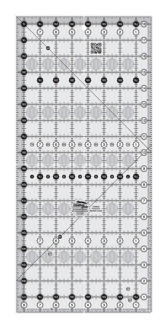PERFECT RECTANGLE RULER// 9.5 QUILT RULER//CREATIVE GRIDS RULERS