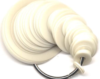Perfect Circles 15 Sizes, 60 Heat Resistant Plastic Templates by Karen Kay Buckley