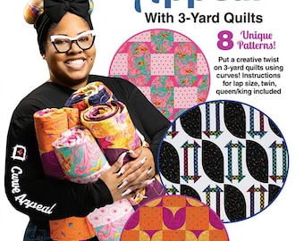 Curve Appeal with 3-Yard Quilts Pattern Book by Mac Cox for Fabric Cafe