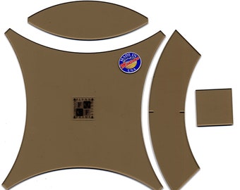 Double Wedding Ring 18 Inch Template Set by John Flynn