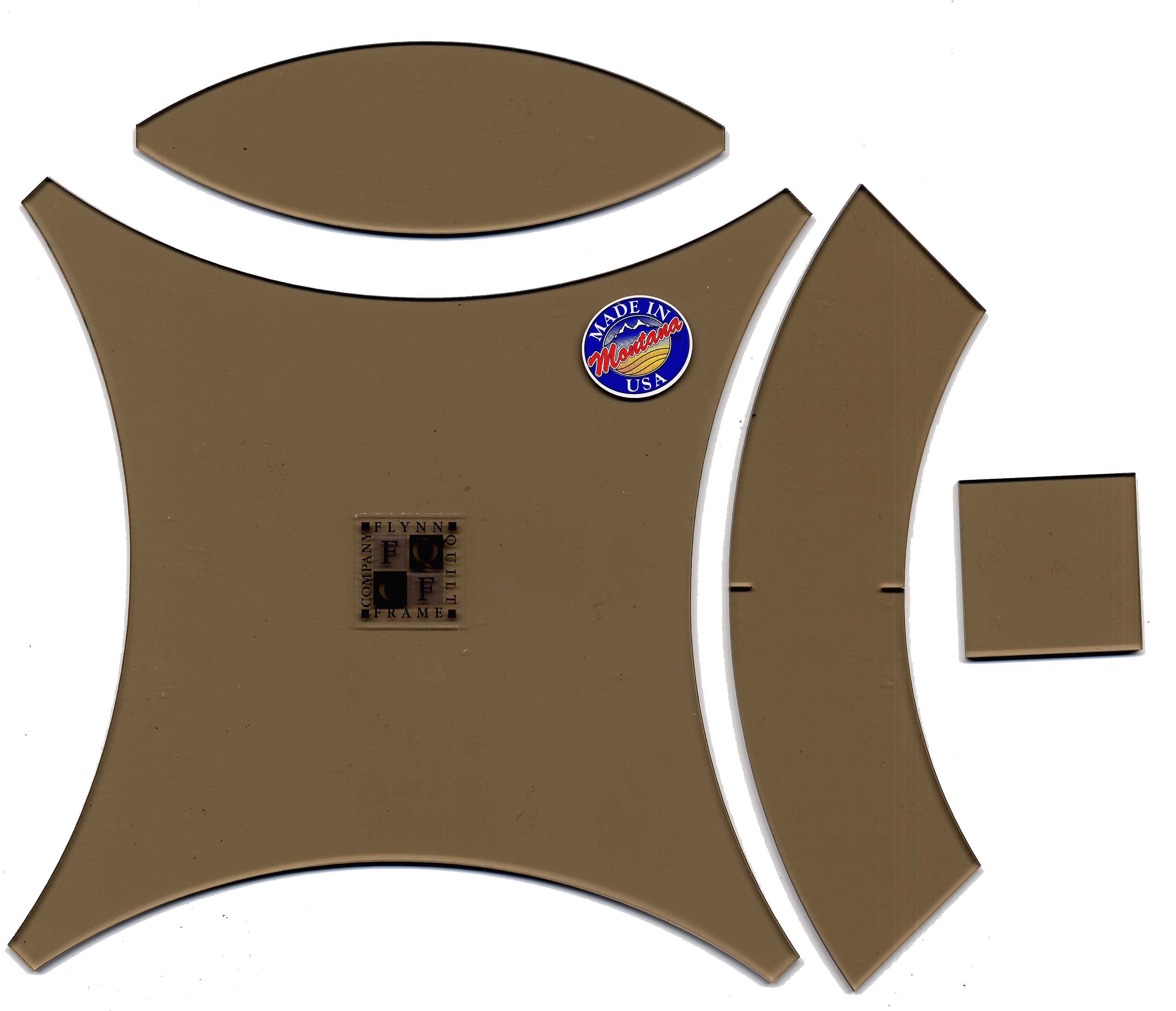 Double Wedding Ring 18 Inch Template Set by John Flynn