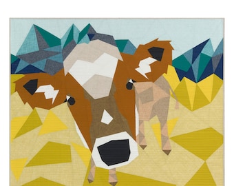 The Cow Abstractions Quilt Pattern: A Foundation Paper Piecing Project by Violet Craft