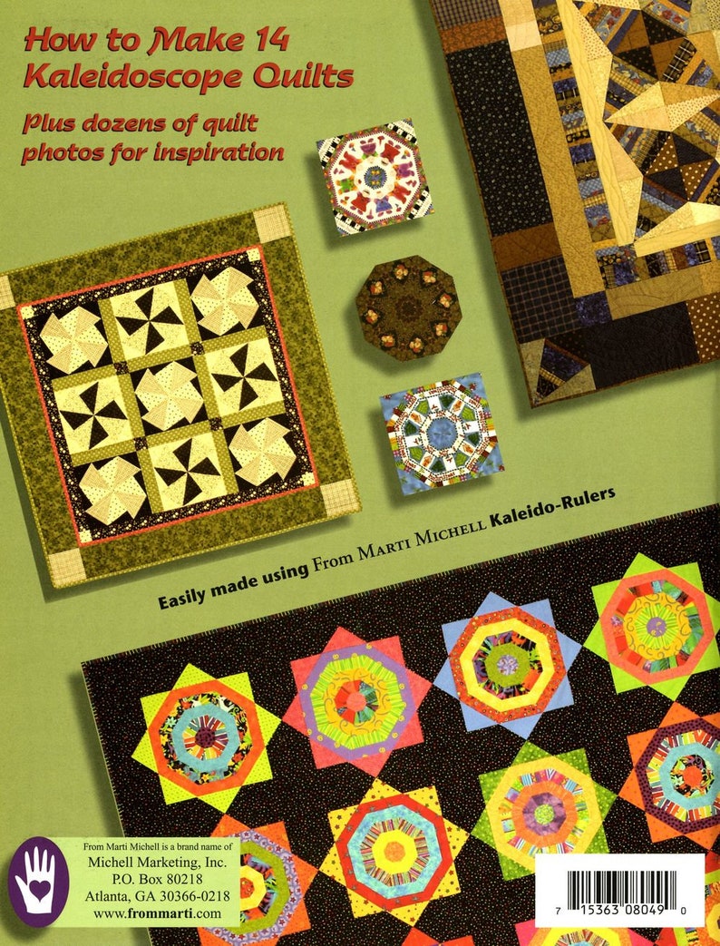 Kaleidoscope Abcs Quilt Pattern Book by Marti Michell - Etsy