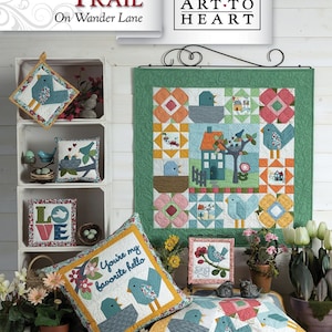 Blossom Trail On Wander Lane Quilt Pattern (May - Block 5) by Nancy Halvorsen of Art to Heart