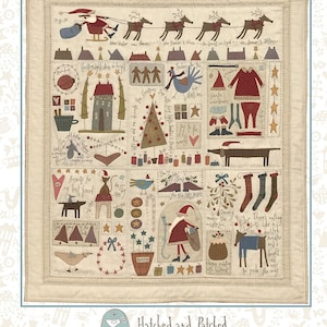 The Santa, the Tree, the Turkey, and Me Quilt Pattern by Anni Downs of Hatched and Patched -