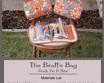 The Beatle Bag Sewing Pattern with Inserts by Marcea Owen and Janice Liljenquist for Abbey Lane Quilts